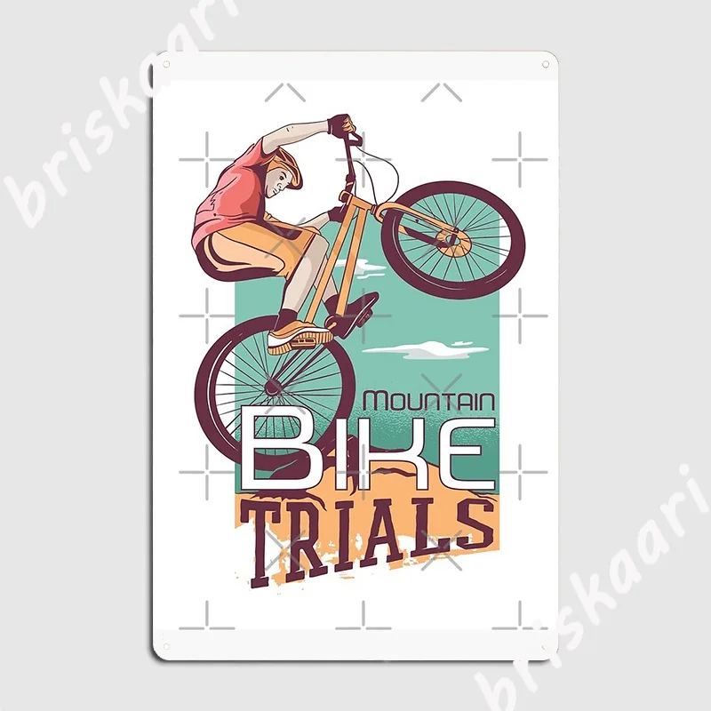 Póster de placa de Metal para  - Mountain Biking Europe reseña y precio