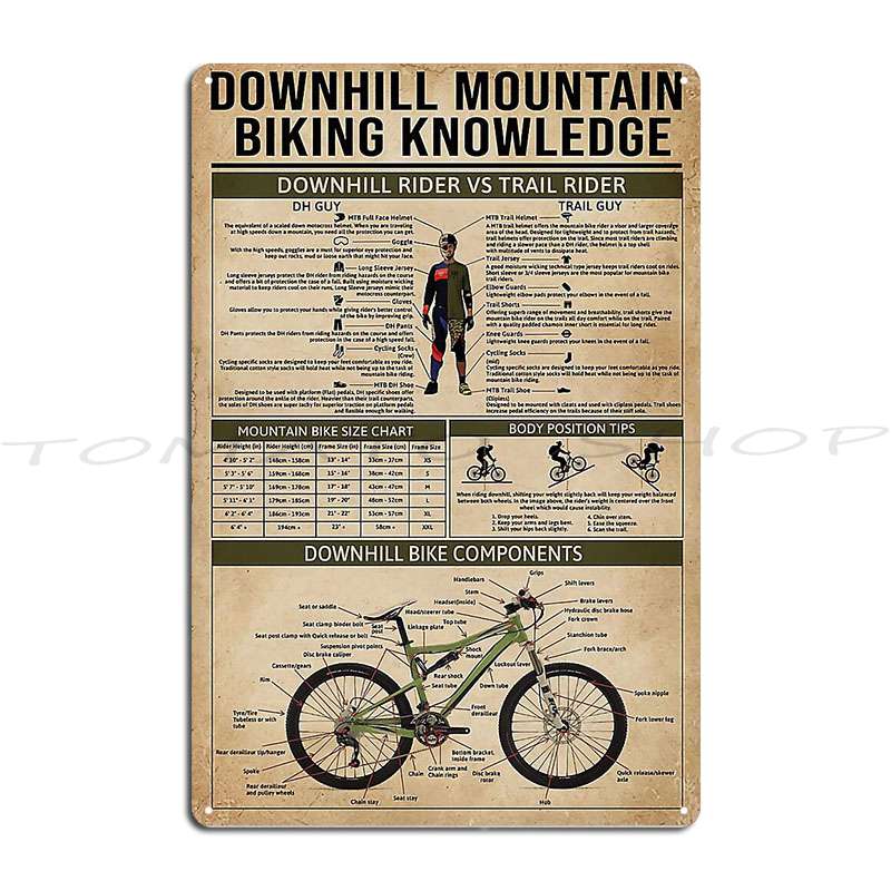 Placa Metálica de Ciclismo de  - Mountain Biking Europe reseña y precio