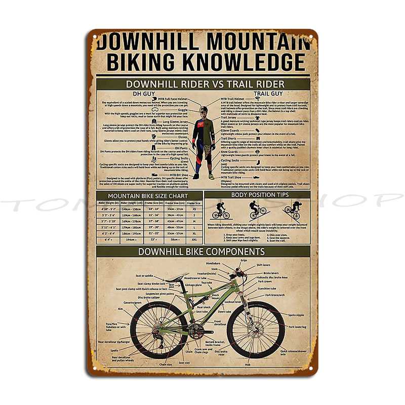 Placa Metálica de Ciclismo de  - Mountain Biking Europe reseña y precio