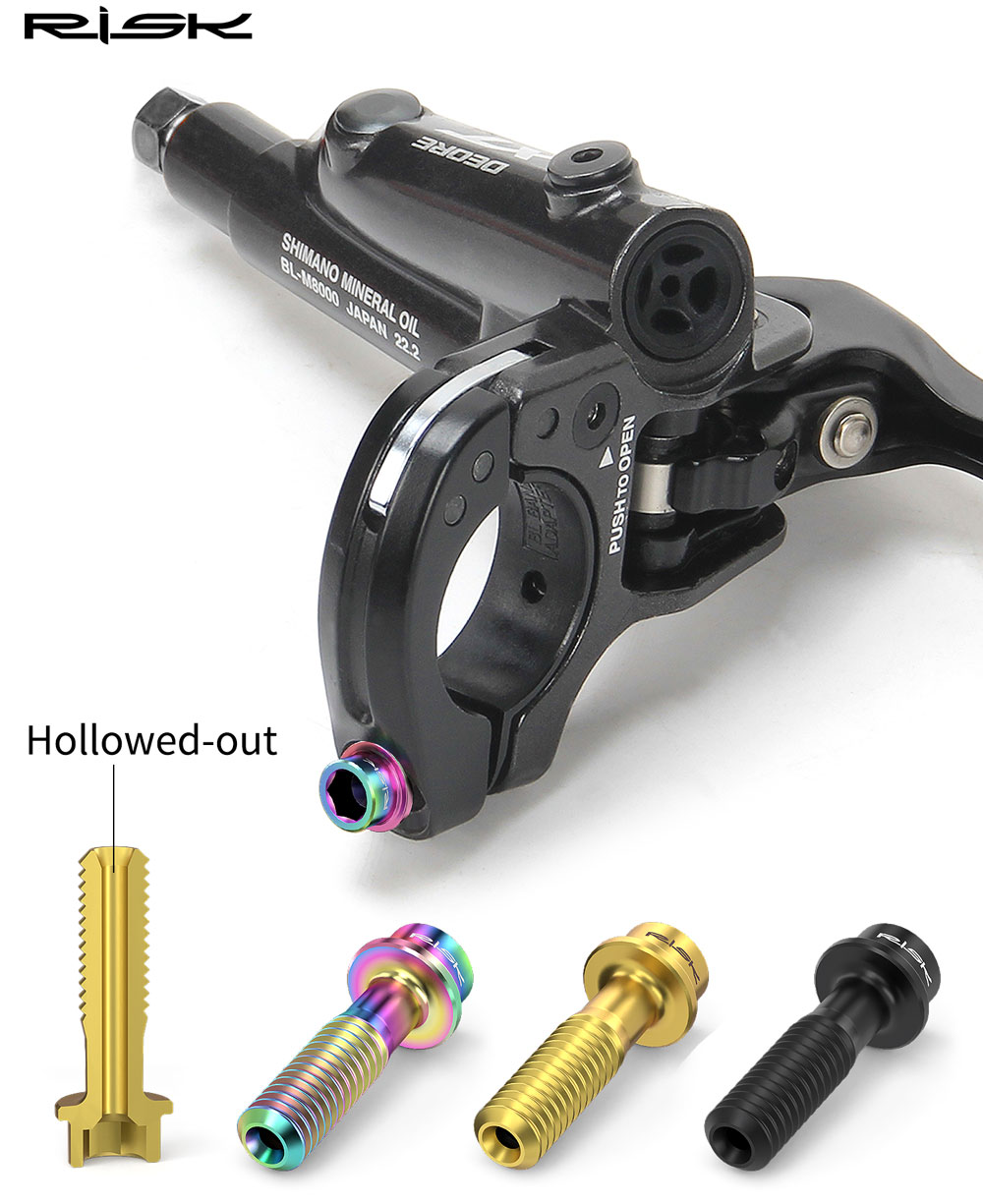 Tornillos de asiento RISK M5x1 - Mountain Biking Tube reseña y precio